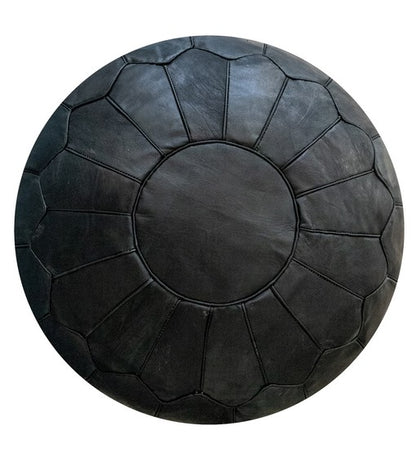 Dusk Nomad Moroccan leather Ottoman Pouffe