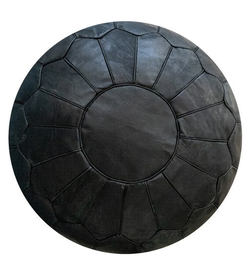 Dusk Nomad Moroccan leather Ottoman Pouffe