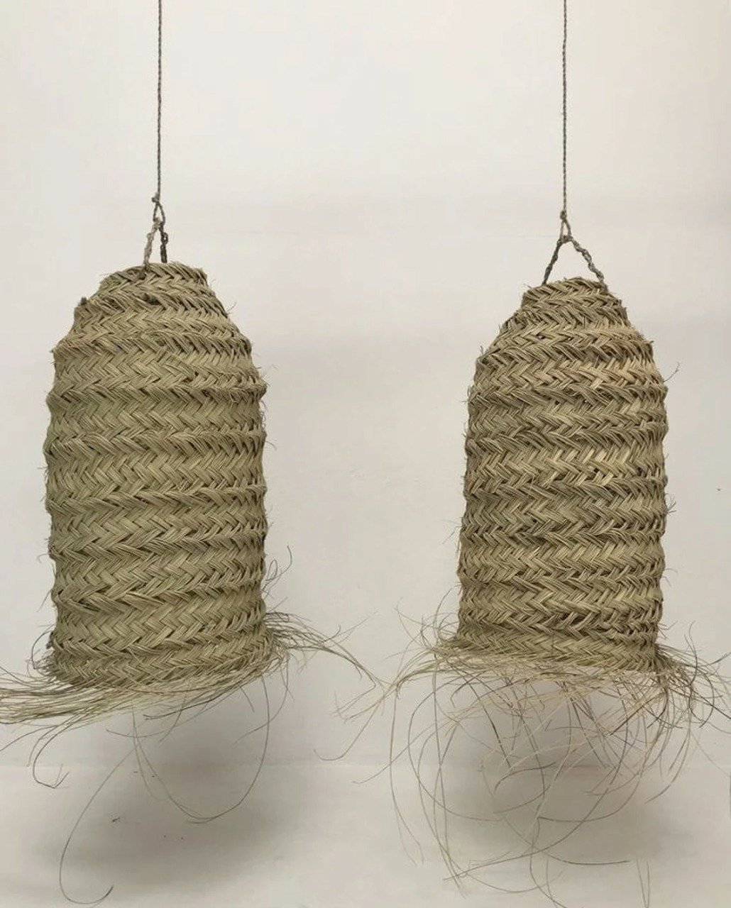 Agafay Souk  Handmade  Long Straw Lamp Shades