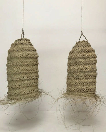 Agafay Souk Handmade Long Straw Lamp Shades