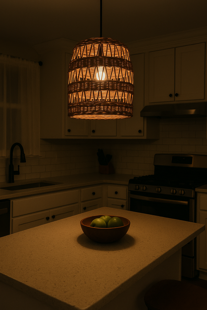 Agafay Souk Harbor Light Rattan Pendant Lamp