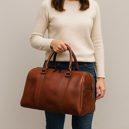 Agafay Souk Leather Travel Bag