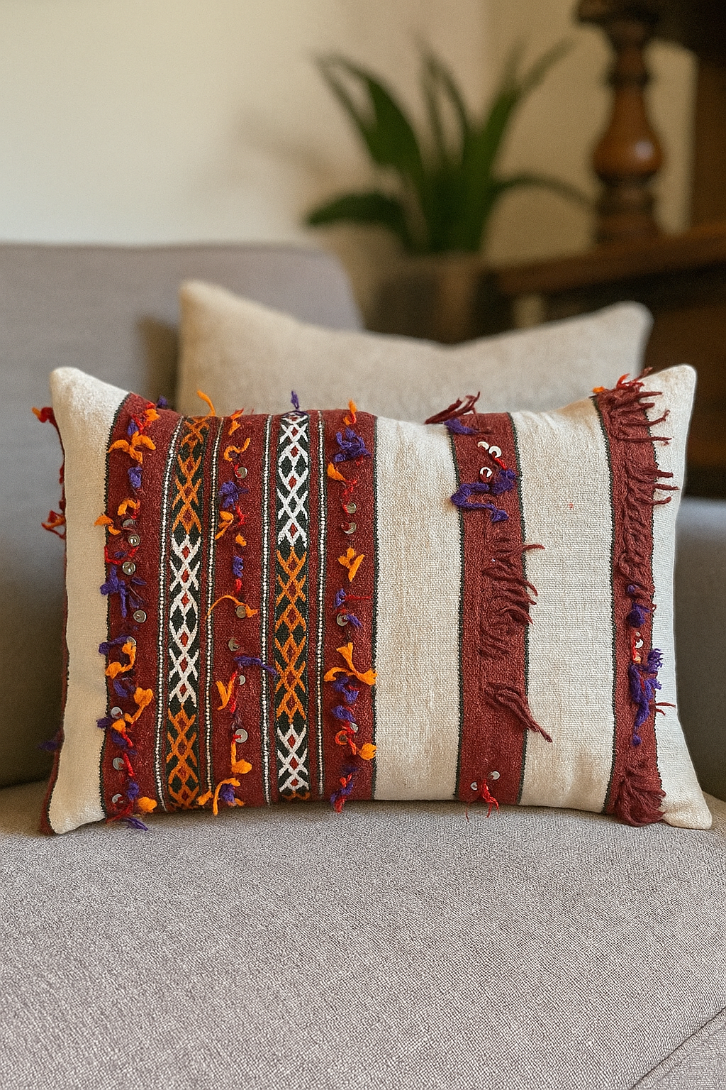 Moroccan Handira Pillow Cover