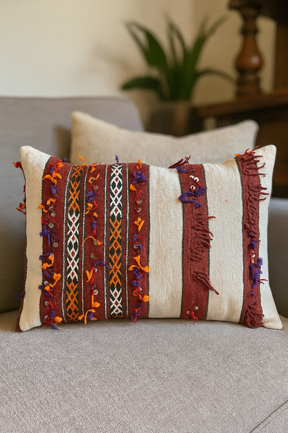 Moroccan Handira Pillow Cover