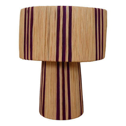 Agafay Souk Purple Raffia Lamp