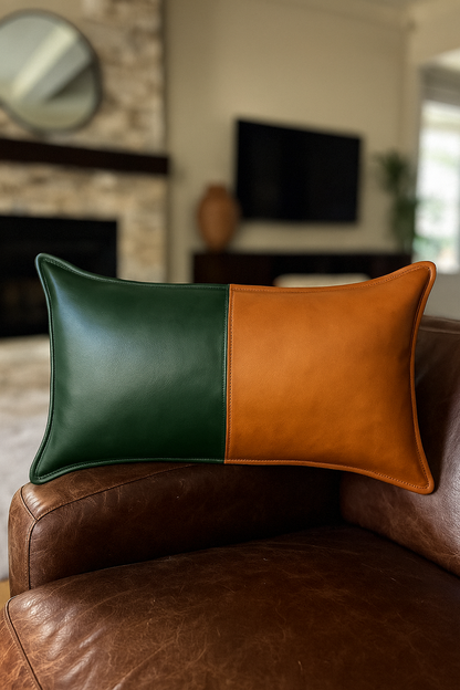 Agafay Souk Nomad Dual Leather Pillow