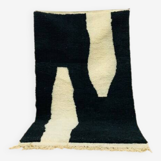 Agafay Souk Obsidian Abstract Beni Ouarain Rug