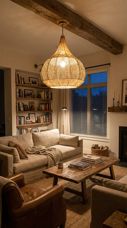 Agafay Souk Raffia Pendant Lamp