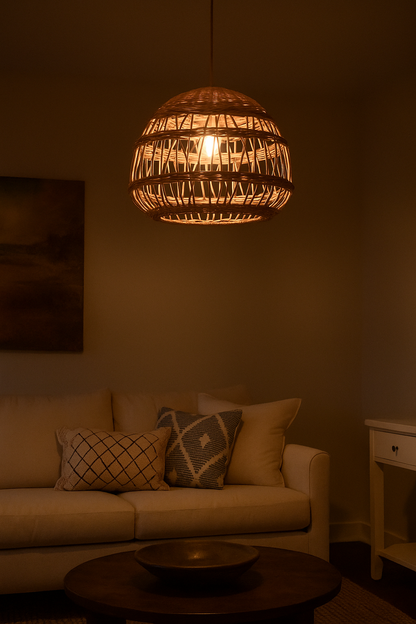 Agafay Souk Savanna Nest Rattan Pendant Lamp