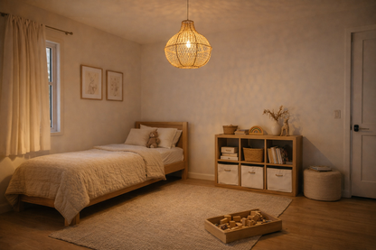 Agafay Souk Solara Pearl Raffia Pendant Lamp