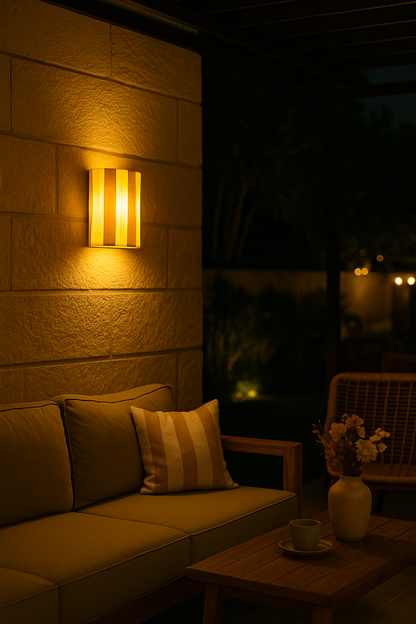 Agafay Souk Sunlit Riviera Raffia Sconce