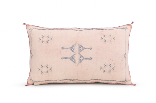 Agafay Souk Tazenakht Pink Cactus Silk Pillow