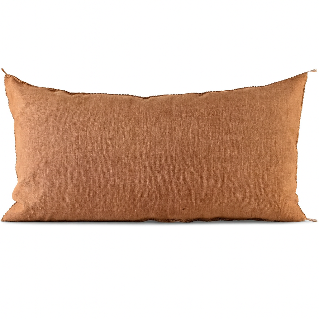 Agafay Souk Terracotta Cactus Silk Pillow