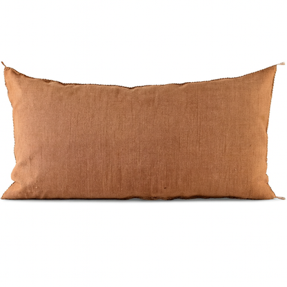 Agafay Souk Terracotta Cactus Silk Pillow