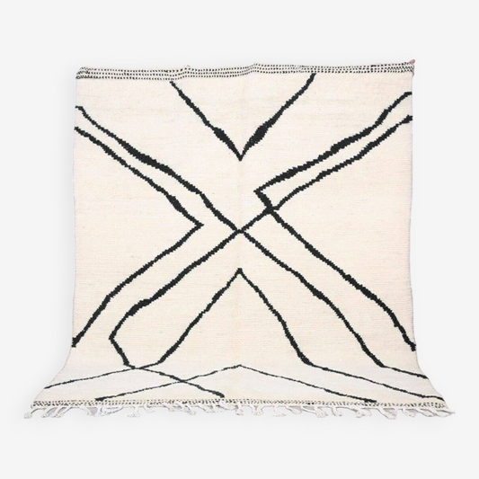 Agafay Souk Threaded Pathways Beni Ouarain Rug