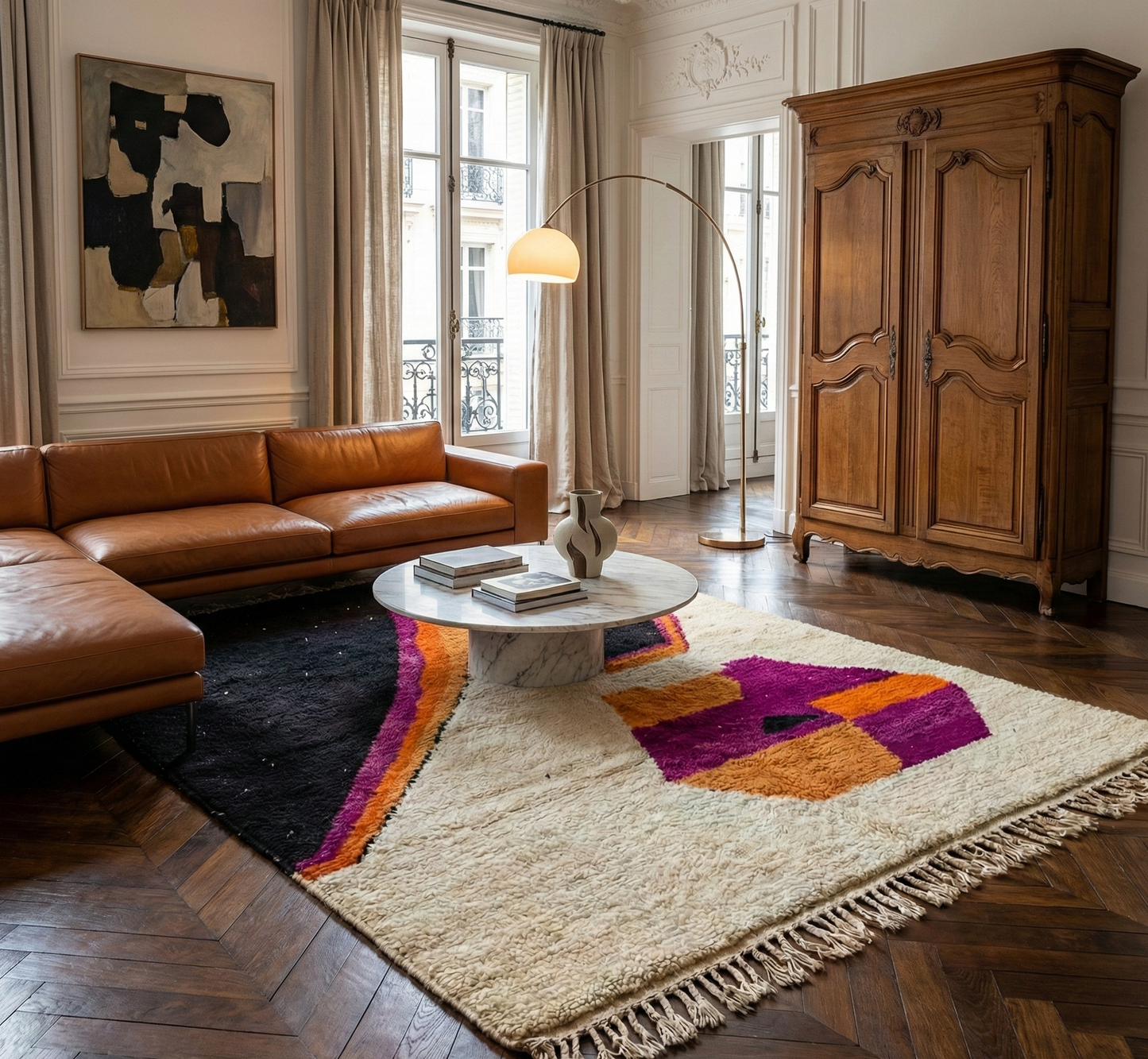 Agafay Souk Velvet Passage Beni Ouarain Rug