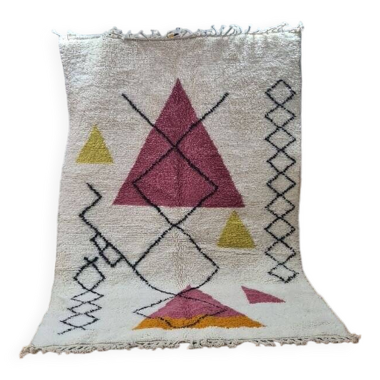Agafay Souk White Beni Ourain Authentic Rug