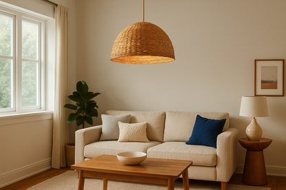 Agafay Souk Willow Weave Rattan Pendant Lamp