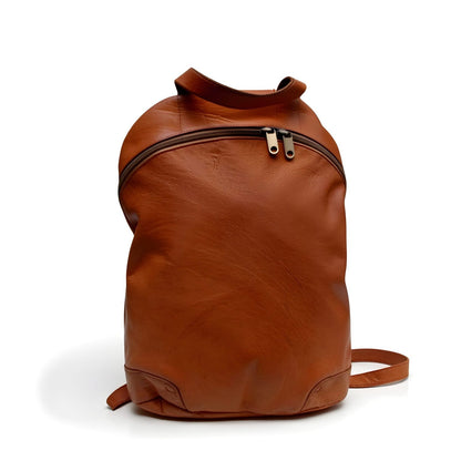 Agafay Souk Brown Leather Backpack