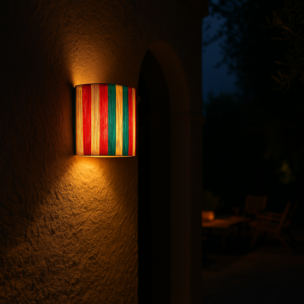 Agafay Souk Caravan Colors Raffia Sconce