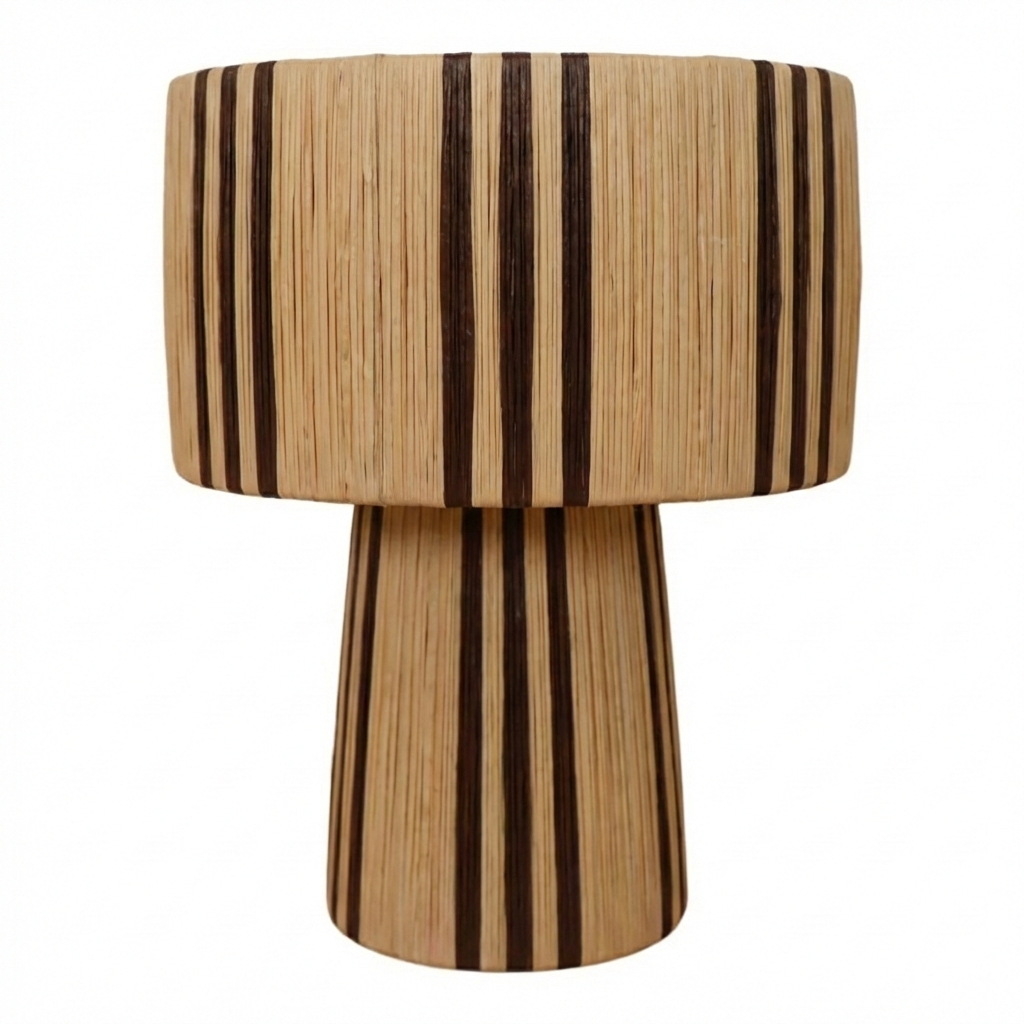 Agafay Souk Brown Raffia Lamp