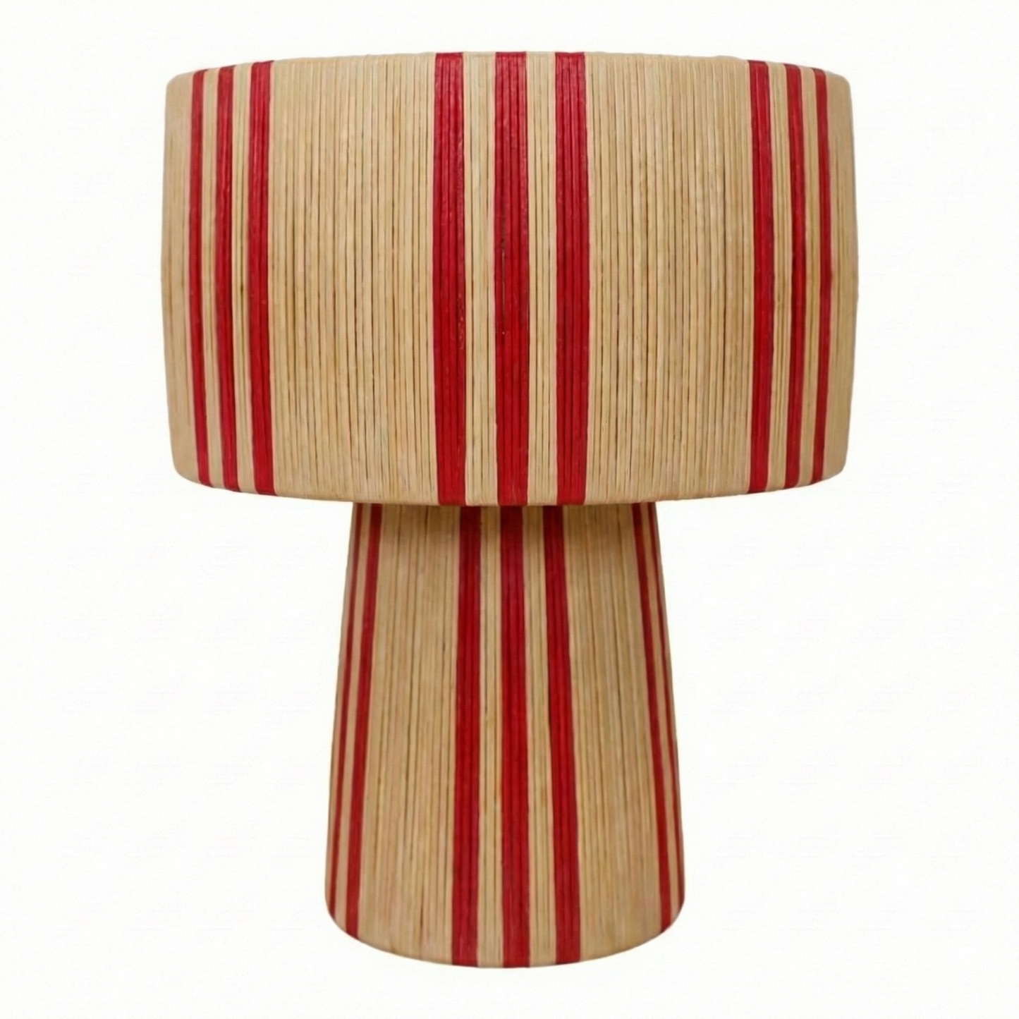 Agafay Souk Red Raffia Lamp