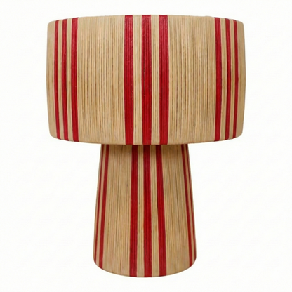Agafay Souk Red Raffia Lamp