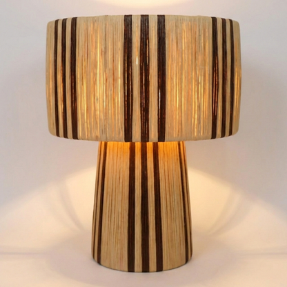 Agafay Souk Brown Raffia Lamp