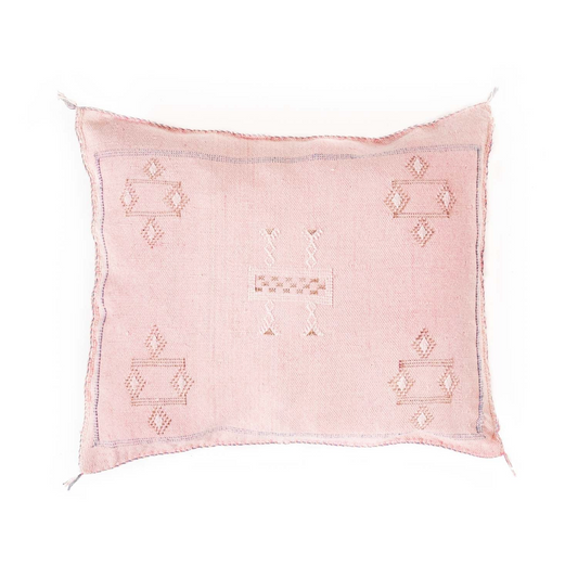 Agafay Souk Pink Cactus Silk Pillow